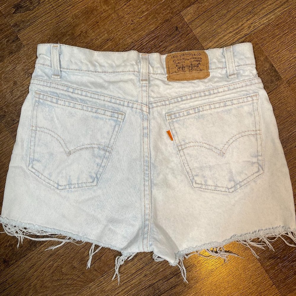 Vintage 90s 00s Orange Tab Levi Cutoff Shorts